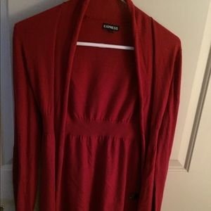 Red express cardigan